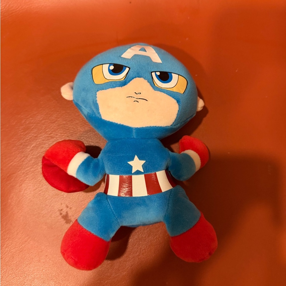 Ty Marvel Blue and Red Plush Toy Captain America